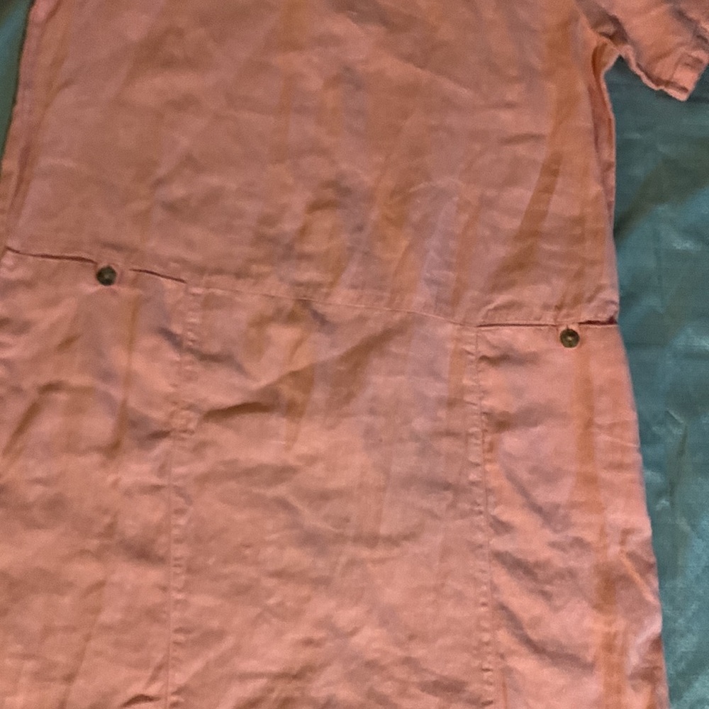 100%LINEN “CLICK “DRESS - Picture 5 of 6